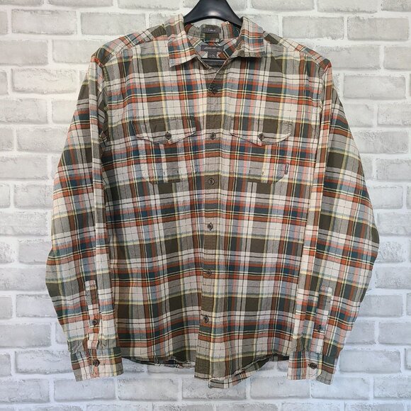 Eddie Bauer Classic Fit Plaid Button Up Shirt Long Sleeve 2XL - Picture 1 of 8